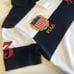 Polo Ralph Lauren Men's Gold USA Flag Crest Emblem Pony Logo Shirt White Size S