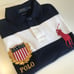 Polo Ralph Lauren Men's Gold USA Flag Crest Emblem Pony Logo Shirt White Size S