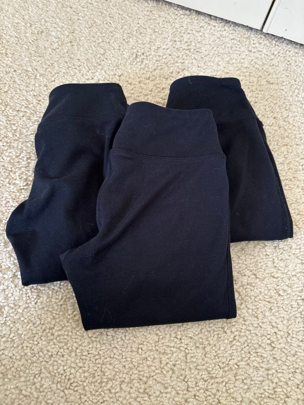 Zella girls black leggings set of 3