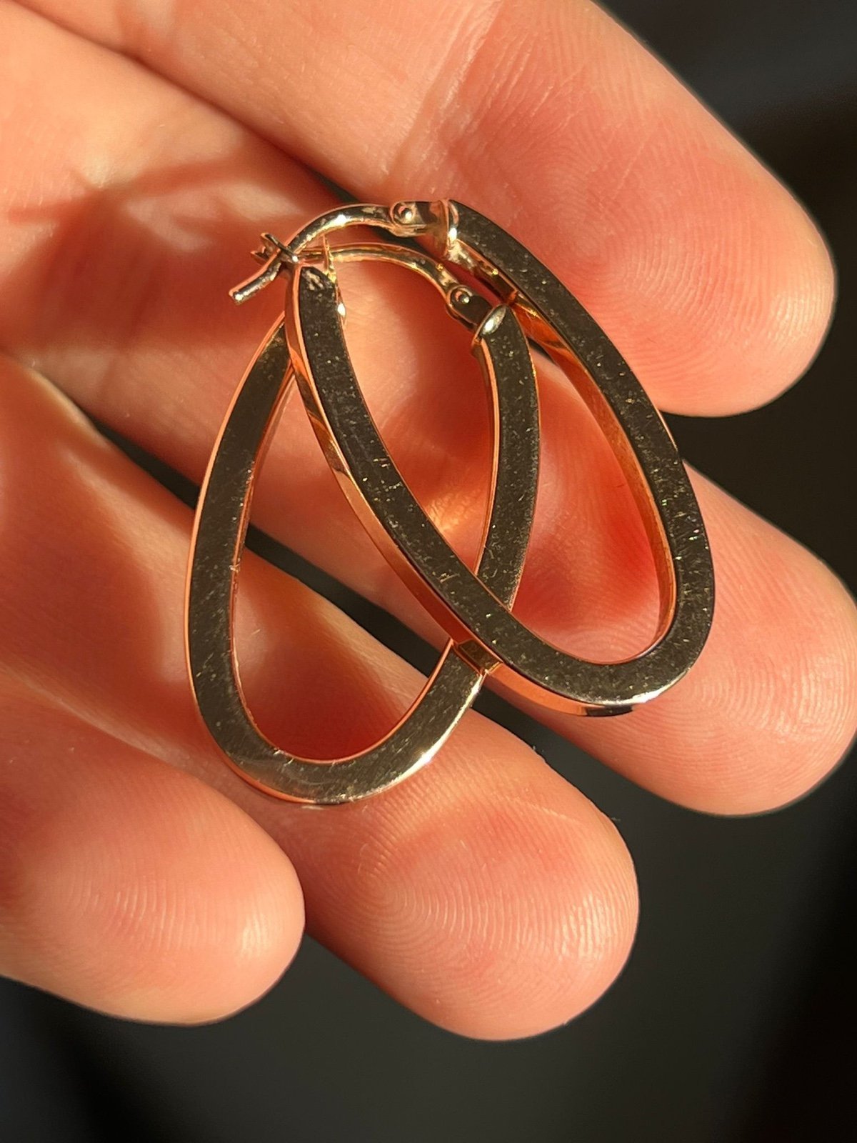 14k rose gold Hoop Earrings