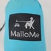 New MalloMe Single Portable Camping Hammock Parachute Lightweight Nylon Blue