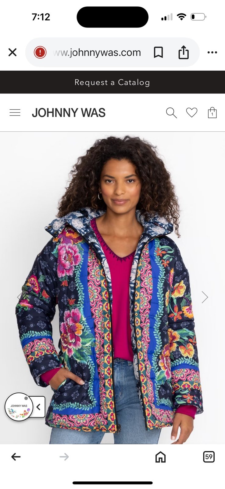 Johnny Was Mauri Puffer Jacket