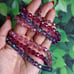 Vintage 1950s Austrian Crystal Necklace - Aurora Borealis Triple Strand Collar