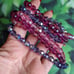Vintage 1950s Austrian Crystal Necklace - Aurora Borealis Triple Strand Collar