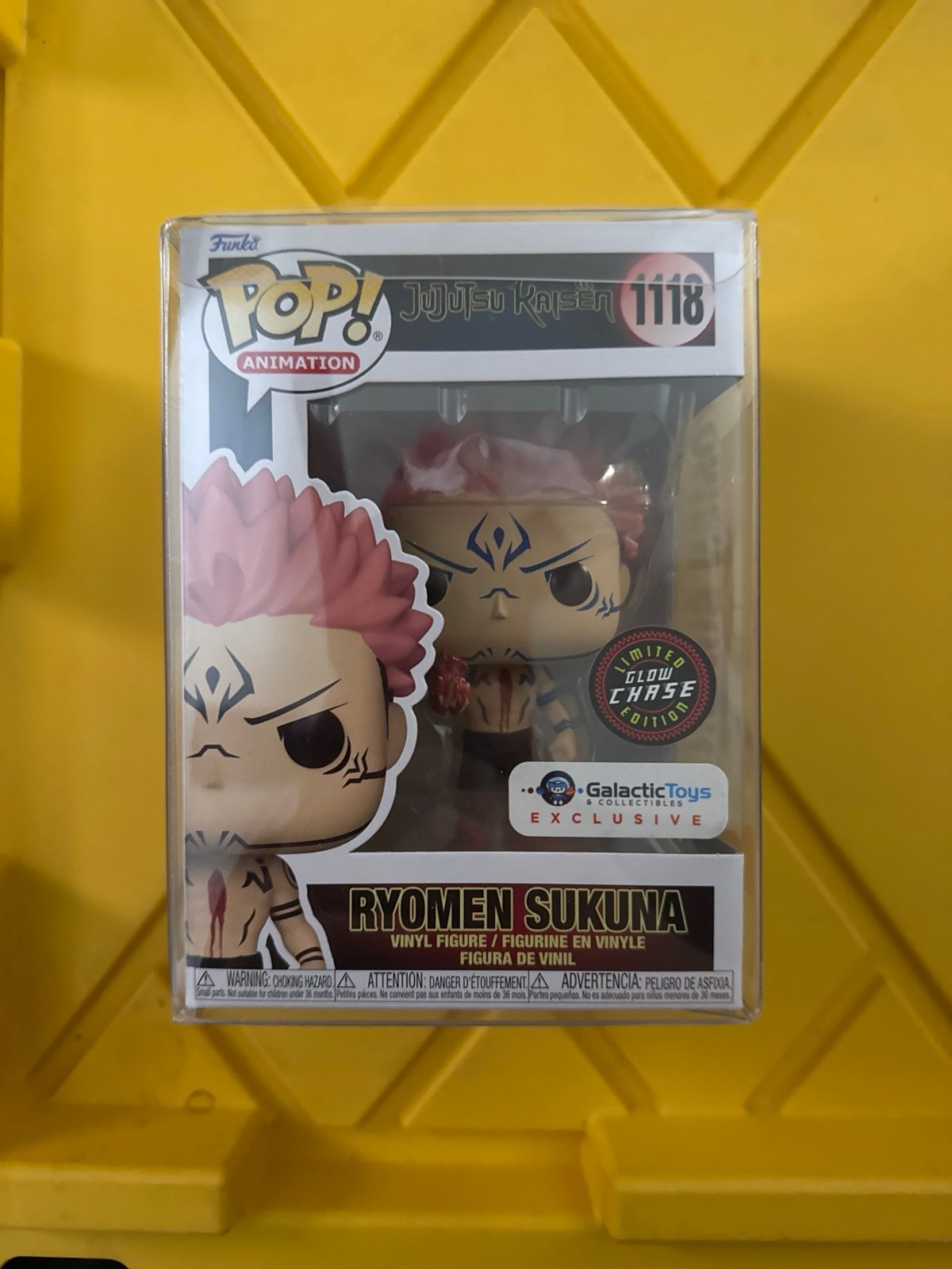 Funko Pop Sukuna Chase Glow GITD #1118 Galactic Toys Exclusive Jujutsu Kaisen