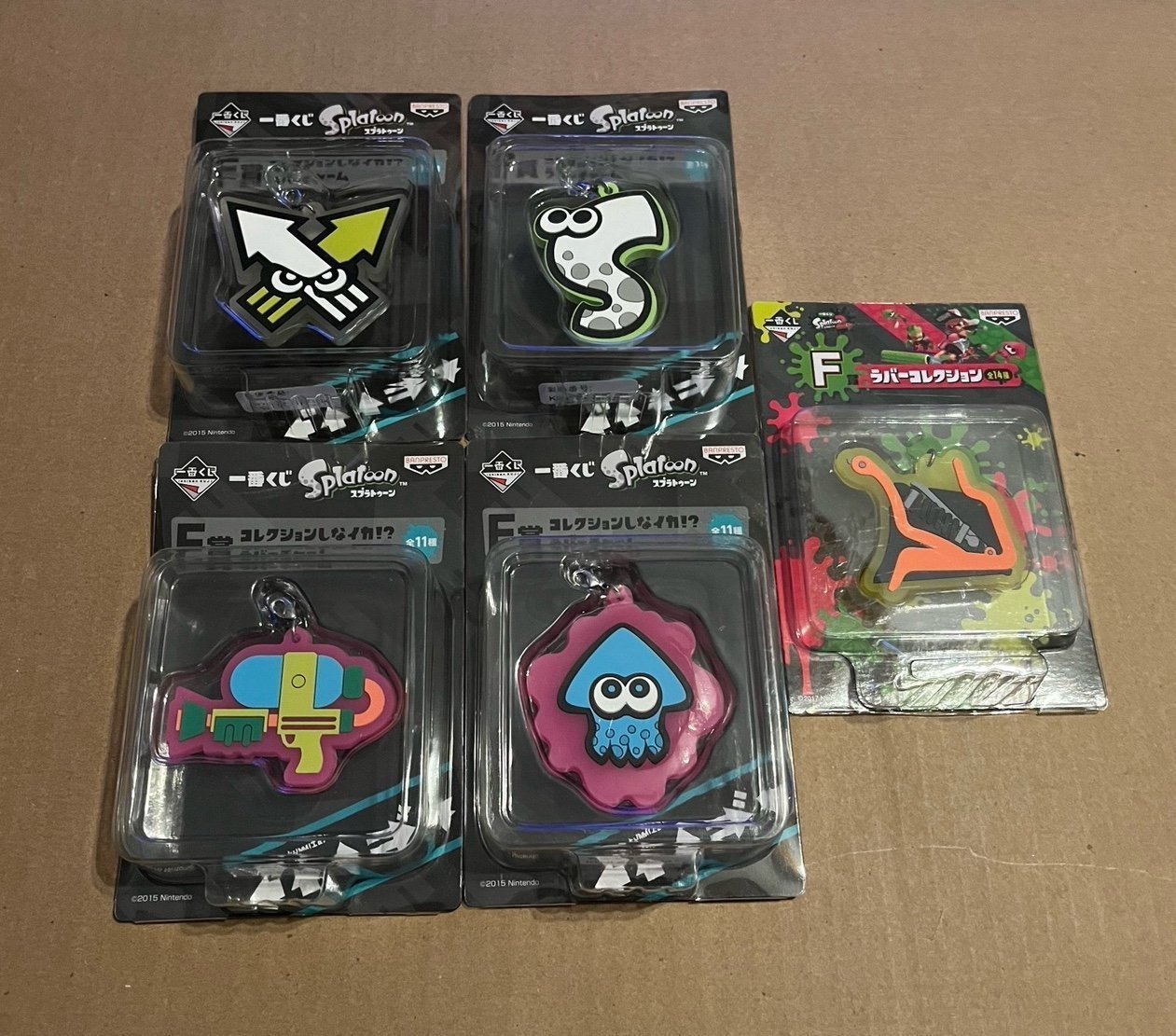 Splatoon Ichiban Kuji Rubber Charm Lot Banpresto