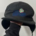 Vintage Mt. Bachelor Hat in Black with Ear Flaps and Under Chin Ties