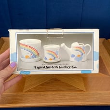 Vintage rainbow planters