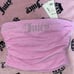 Juicy couture cropped pink tube top