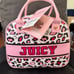 Juicy Couture Pink Animal Print Insulated Lunch Bag
