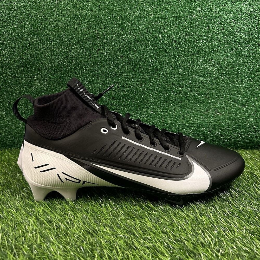 Nike Vapor Edge Pro 360 Mens 14 Black White Football Cleats da5456-001 NEW