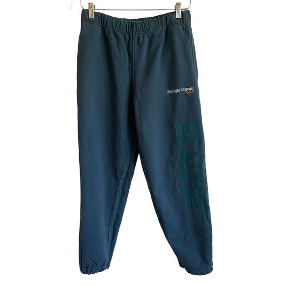 Midnight Organic Larry June Healthy Navy Sweatpants, Size M