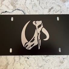 The Mandalorian Mythosaur Rhino Black Powder Coated Steel Front Plate with Caps