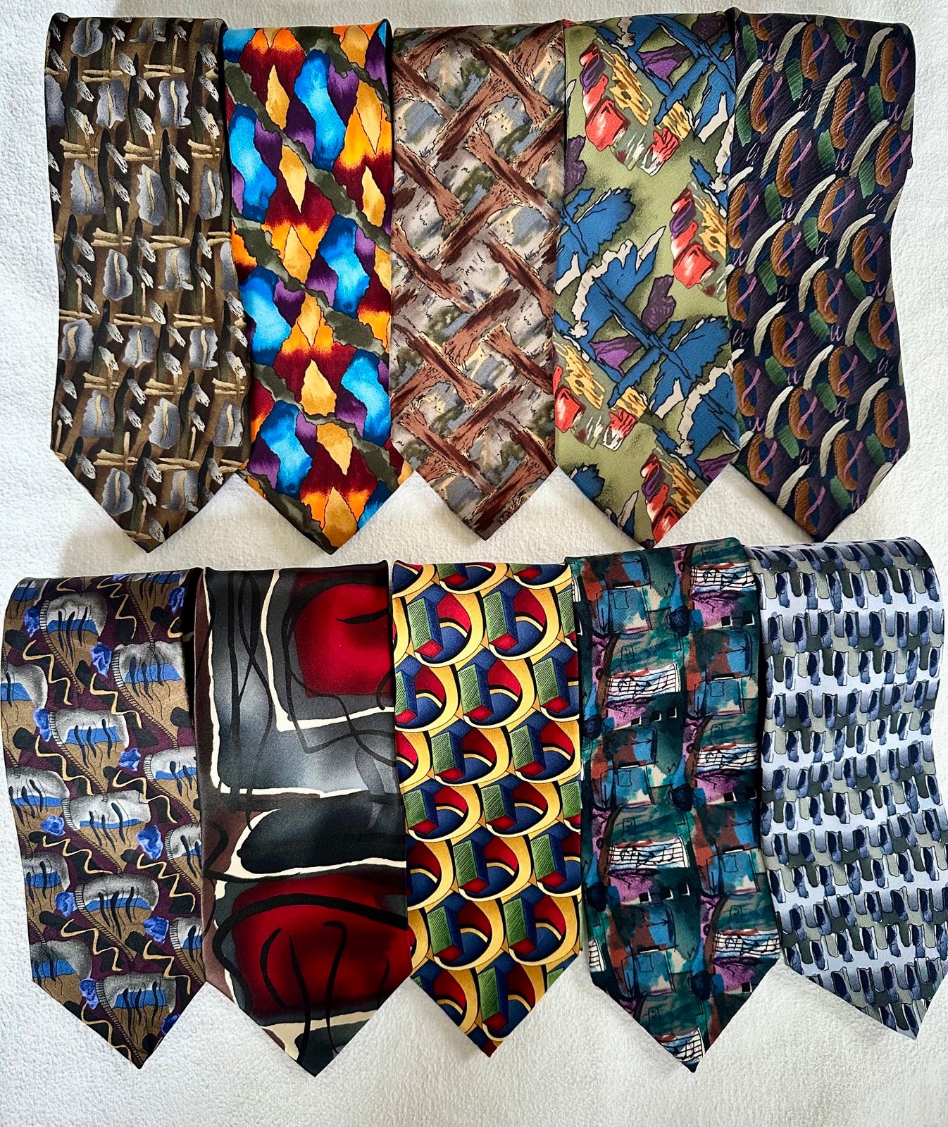Tie Lot of 11 Jerry Garcia Greatful Dead neck ties