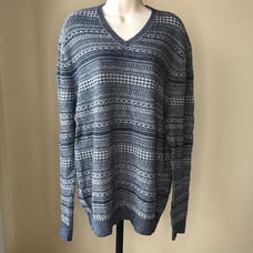 Hudson North Men’s V-Neck Sweater Size XL