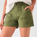 Boden Karin Marsh Dark Olive Green Chino 4” Shorts US Size 6