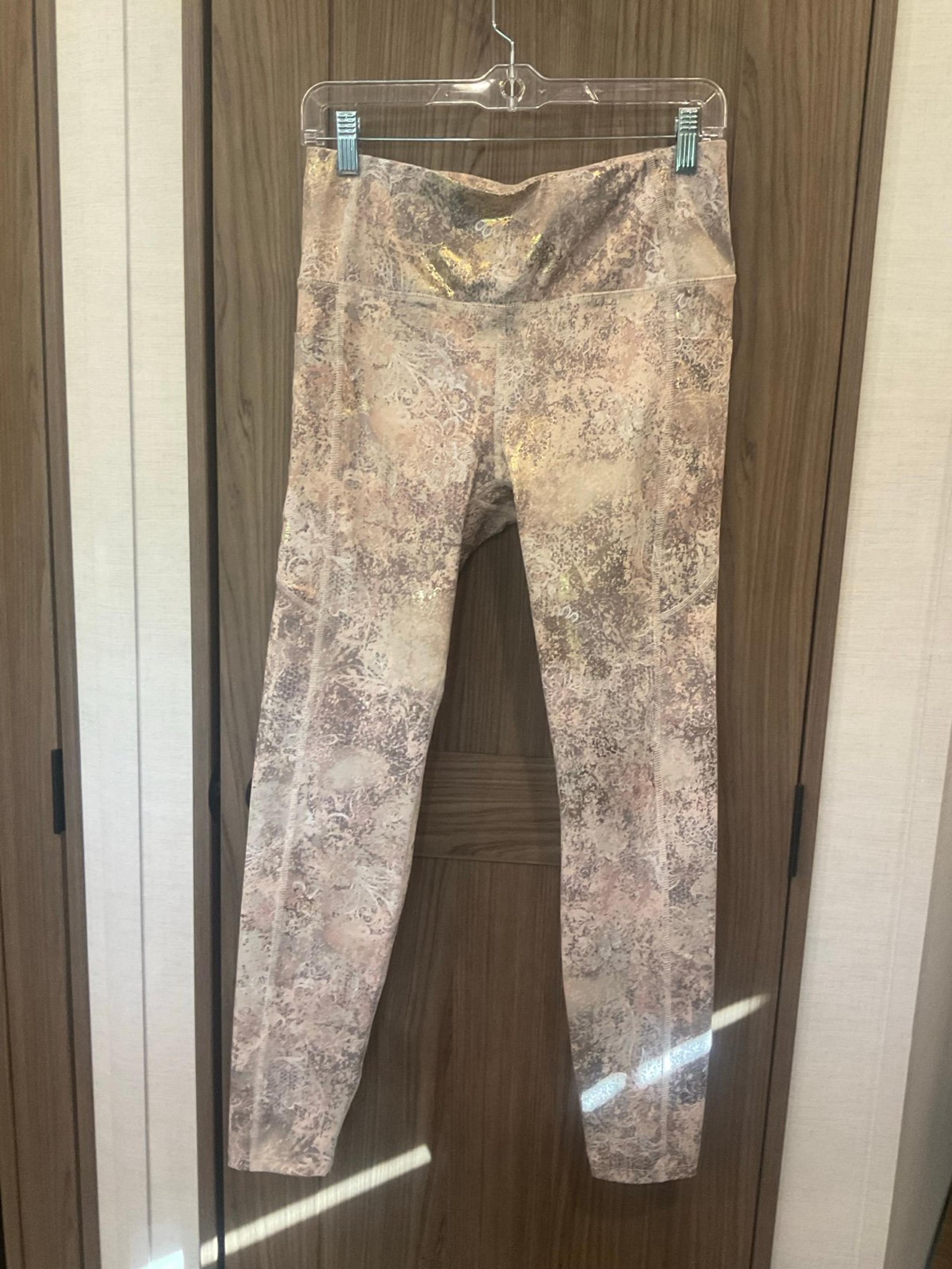 Apana  Pink / Gray Womens Athletic Leggings Size Medium