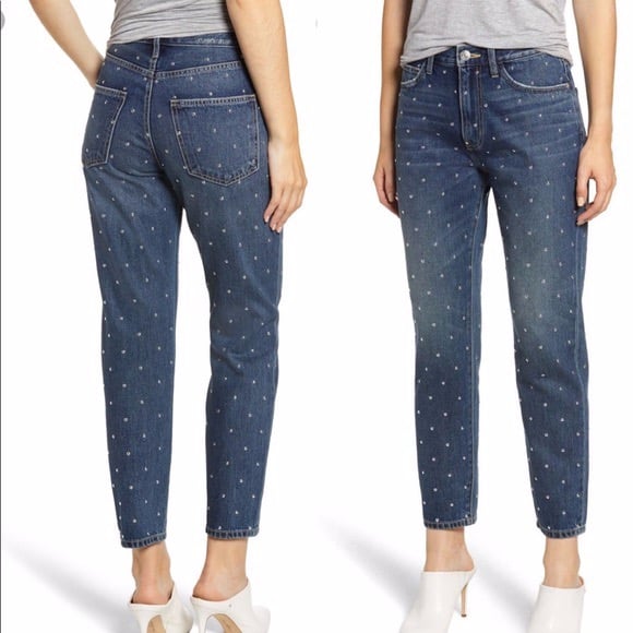 Current /Elliott Studded High Waist jean