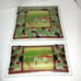 2 Peggy Karr Tuscany Serving Trays Plates Fused Glass UNSIGNED USA Made