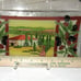 2 Peggy Karr Tuscany Serving Trays Plates Fused Glass UNSIGNED USA Made