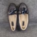 Sperry Shoes Women 6 Moccasin Flats Slip On Leather Metallic Shimmer Slipper Bow