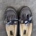 Sperry Shoes Women 6 Moccasin Flats Slip On Leather Metallic Shimmer Slipper Bow