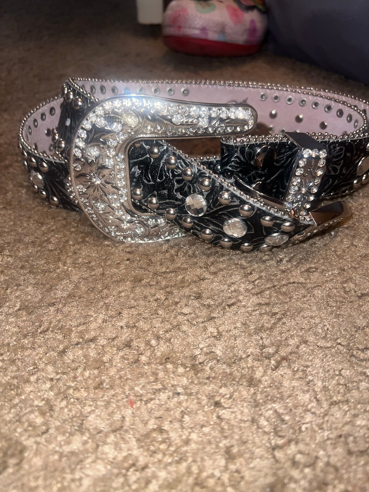 Blazzin Roxx black tooled belt