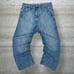 Vintage Skater Wide Leg Jeans MFG Girbaud Light Wash Baggy Denim Y2K