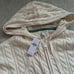American Eagle Full Zip Cable Hoodie