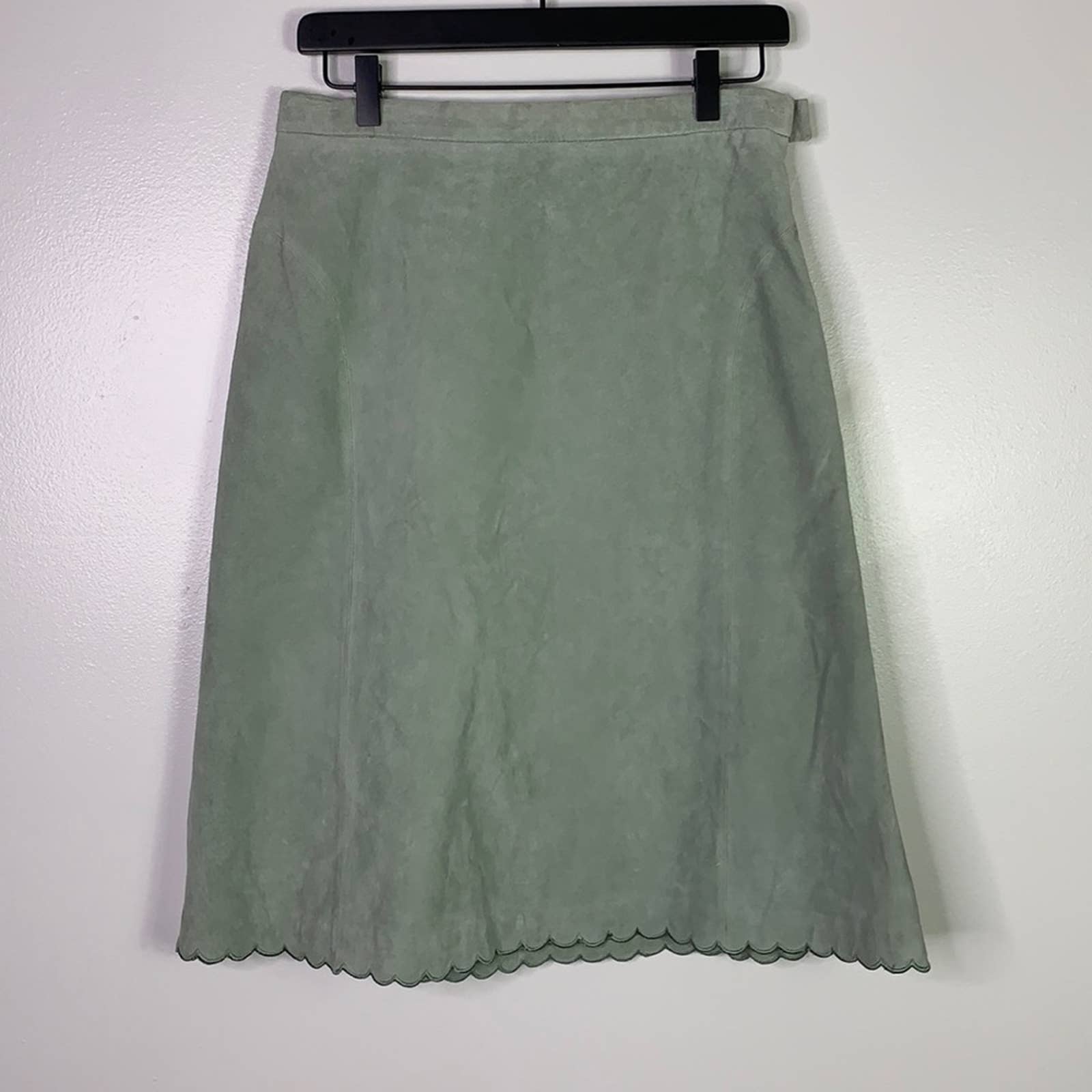TERRY LEWIS VTG NWT Leather Suede Skirt