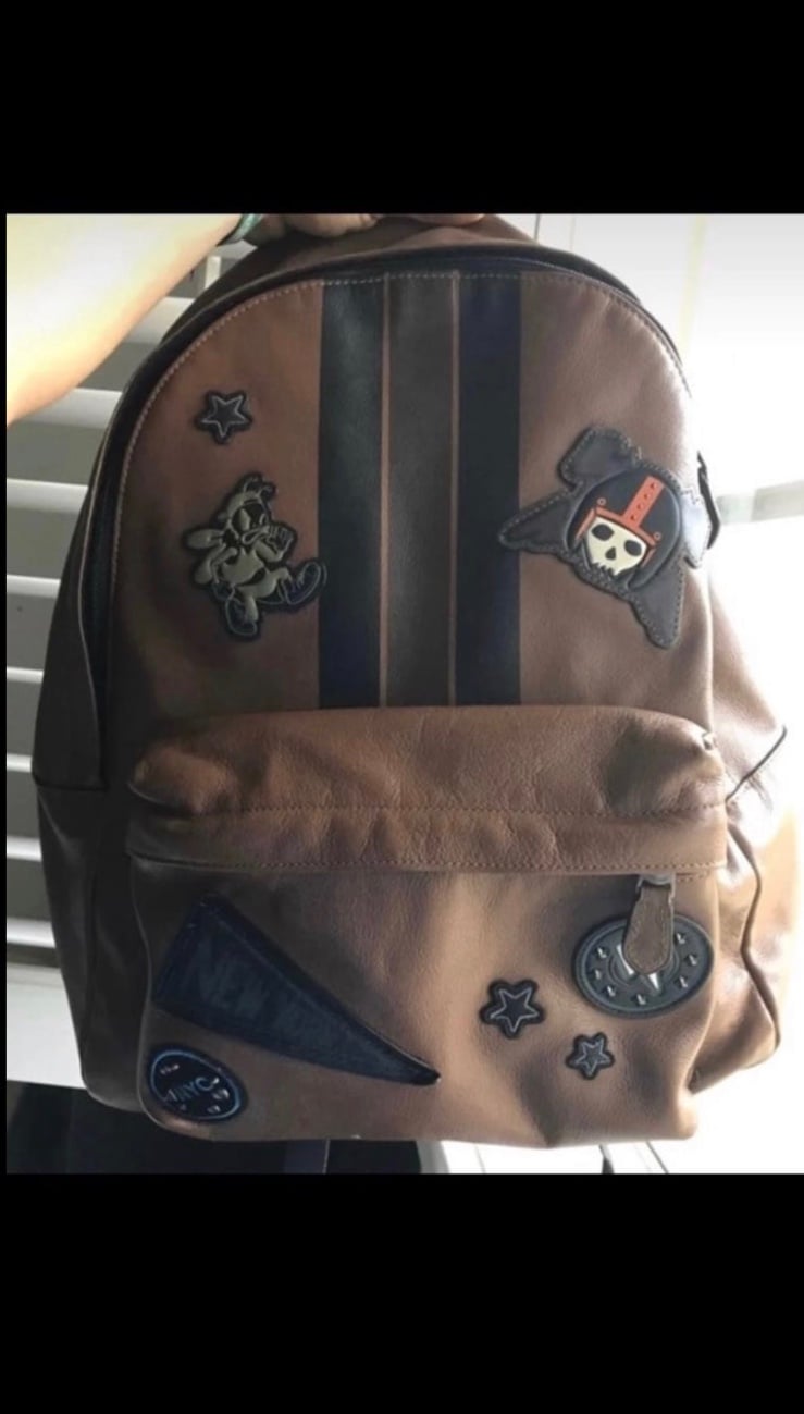 Coach Brown Leather Varsity Backpack