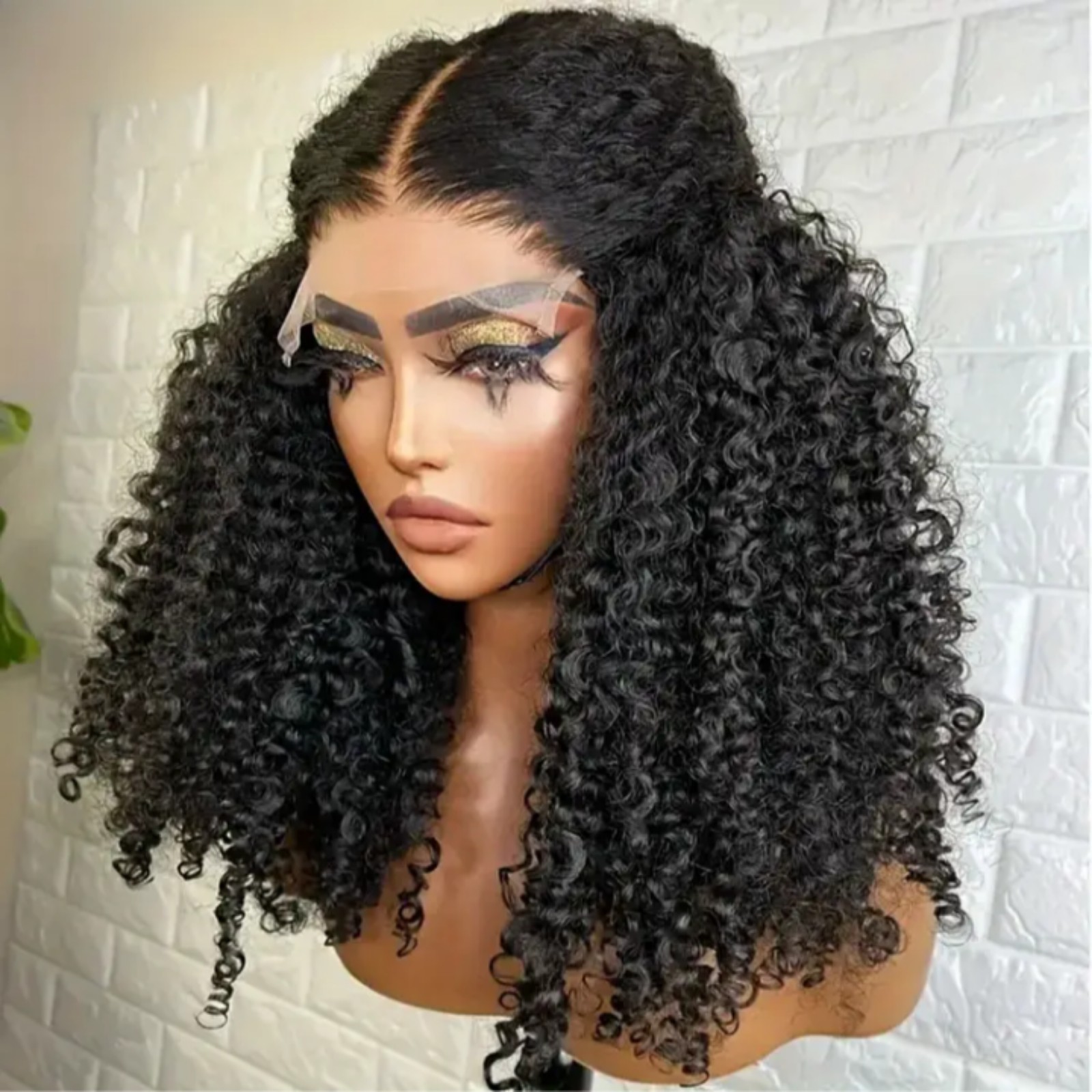24 Inch 200% Density Brazilian Afro Curly Lace Wig