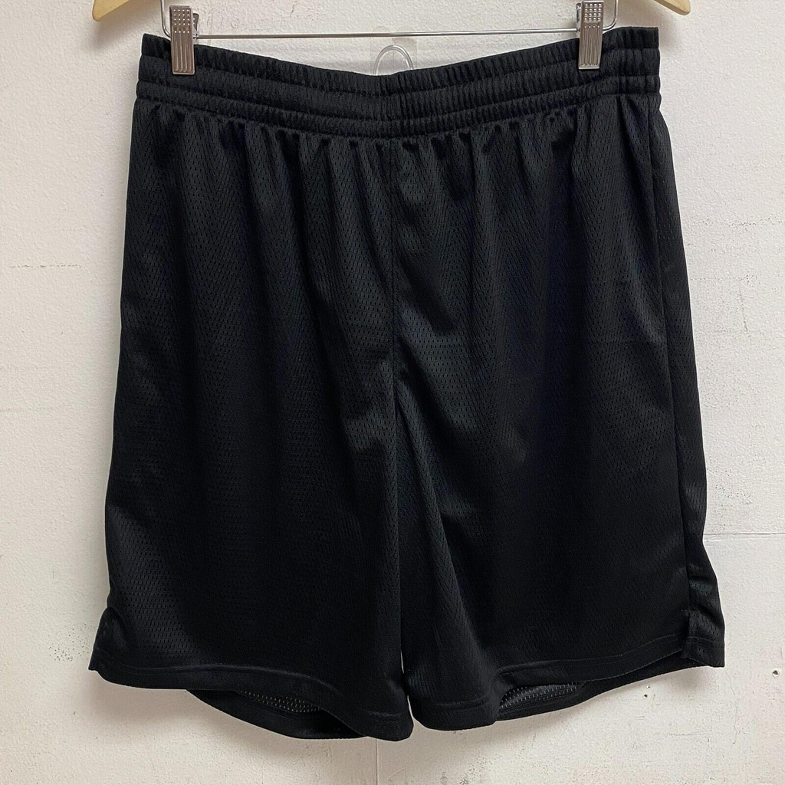 DSG Men's 1 in Pocketless Mesh Shorts Pure Black Athletic Fit Training, Size M