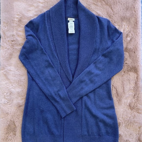 L.L. Bean cashmere Cardigan NWT