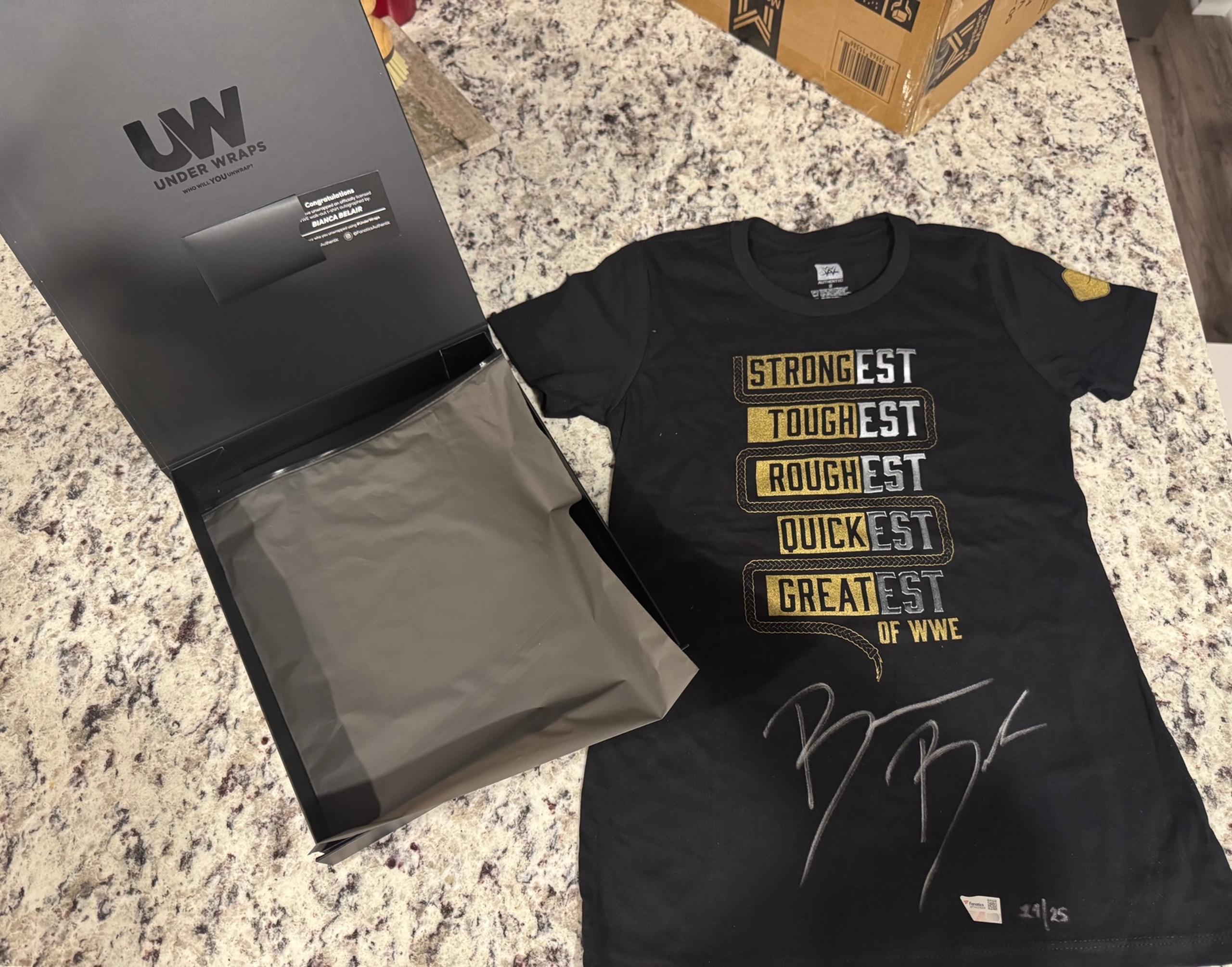Bianca Belair WWE Fanatics Signed & Authenticated Shirt /25