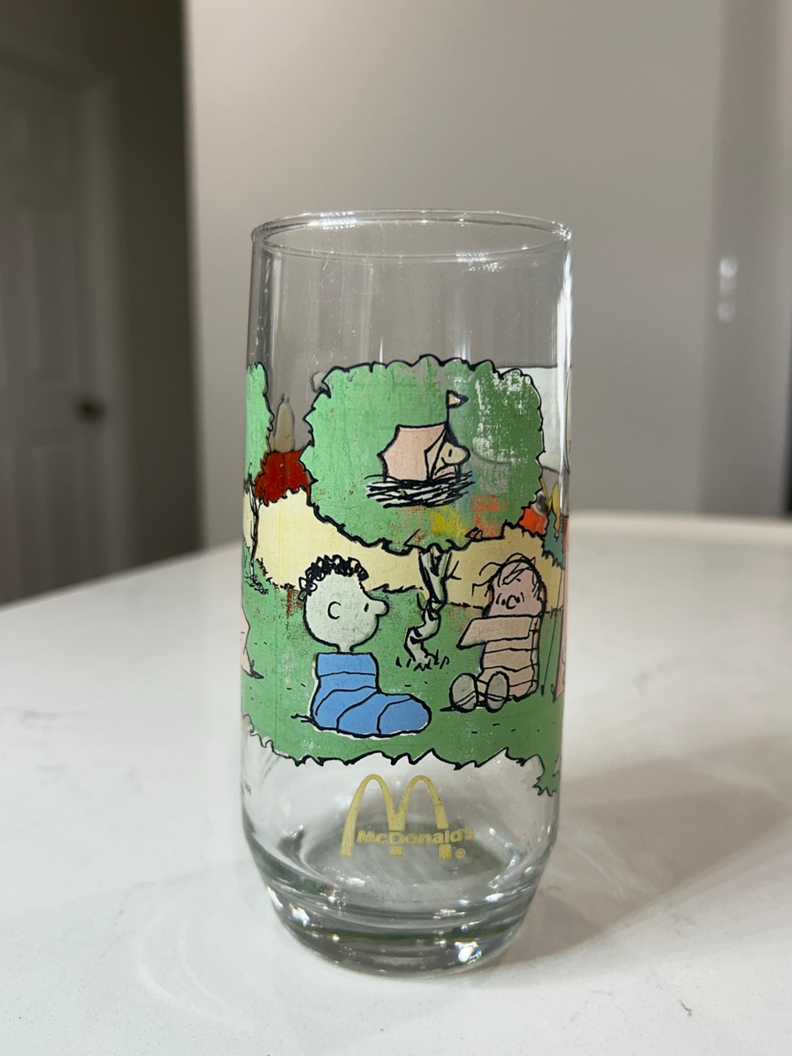 1968 McDonalds Glass Camp Snoopy Collection Vintage Snoopy Charlie Brown Lucy