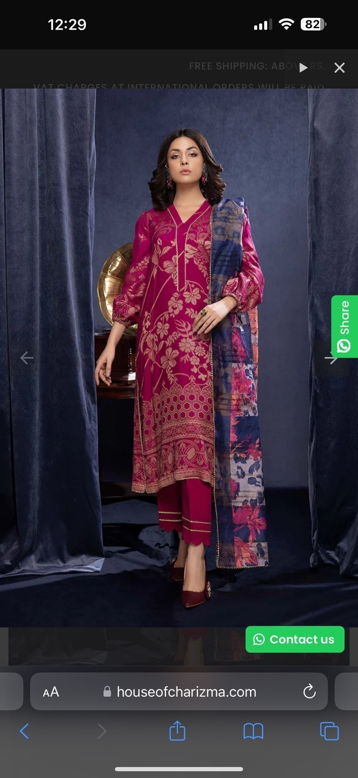 Charizma broshia linen jacquard dress size M