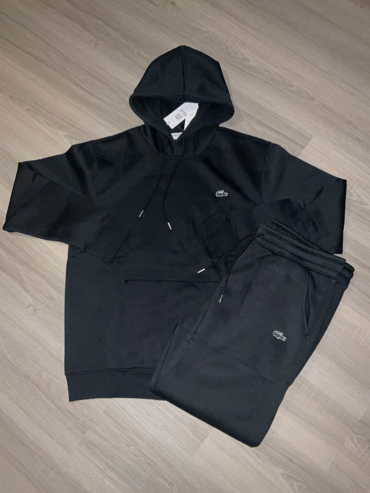 Lacoste Men’s Sweatsuit-BLACK-2XL