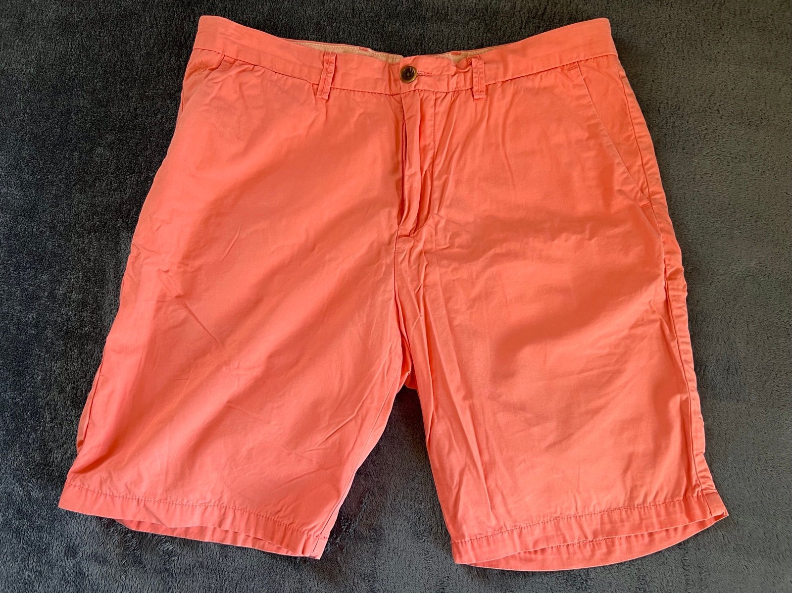 Scotch & Soda Mens Chino Pocket Shorts, Peach, Size 32