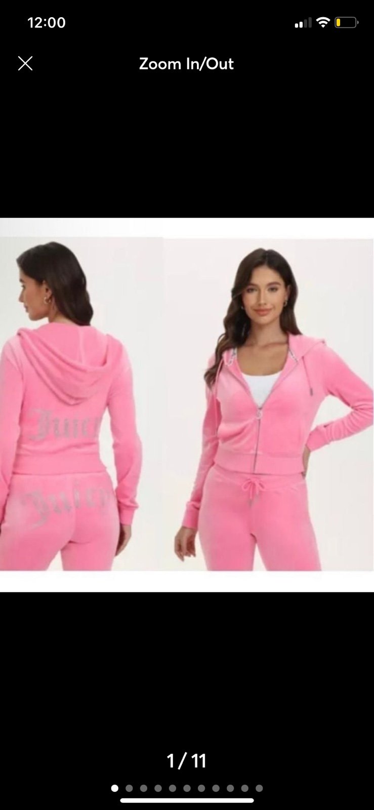 Juicy couture pink hot hot size small tracksuit hoodie and pants new with tags