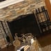 fireplace screen and tools wrought iron fantastic condition