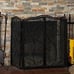 fireplace screen and tools wrought iron fantastic condition