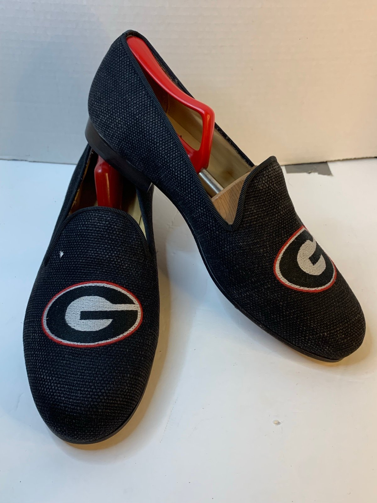 JP Crickets Georgia Dogs Italian Loafers Men Sz 9