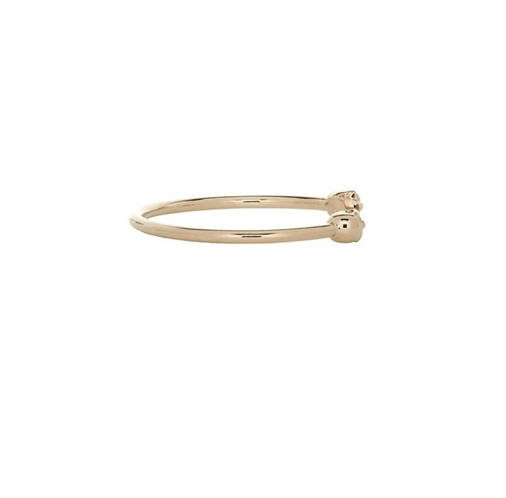 Alexander McQueen Thin Twin Skull Bracelet