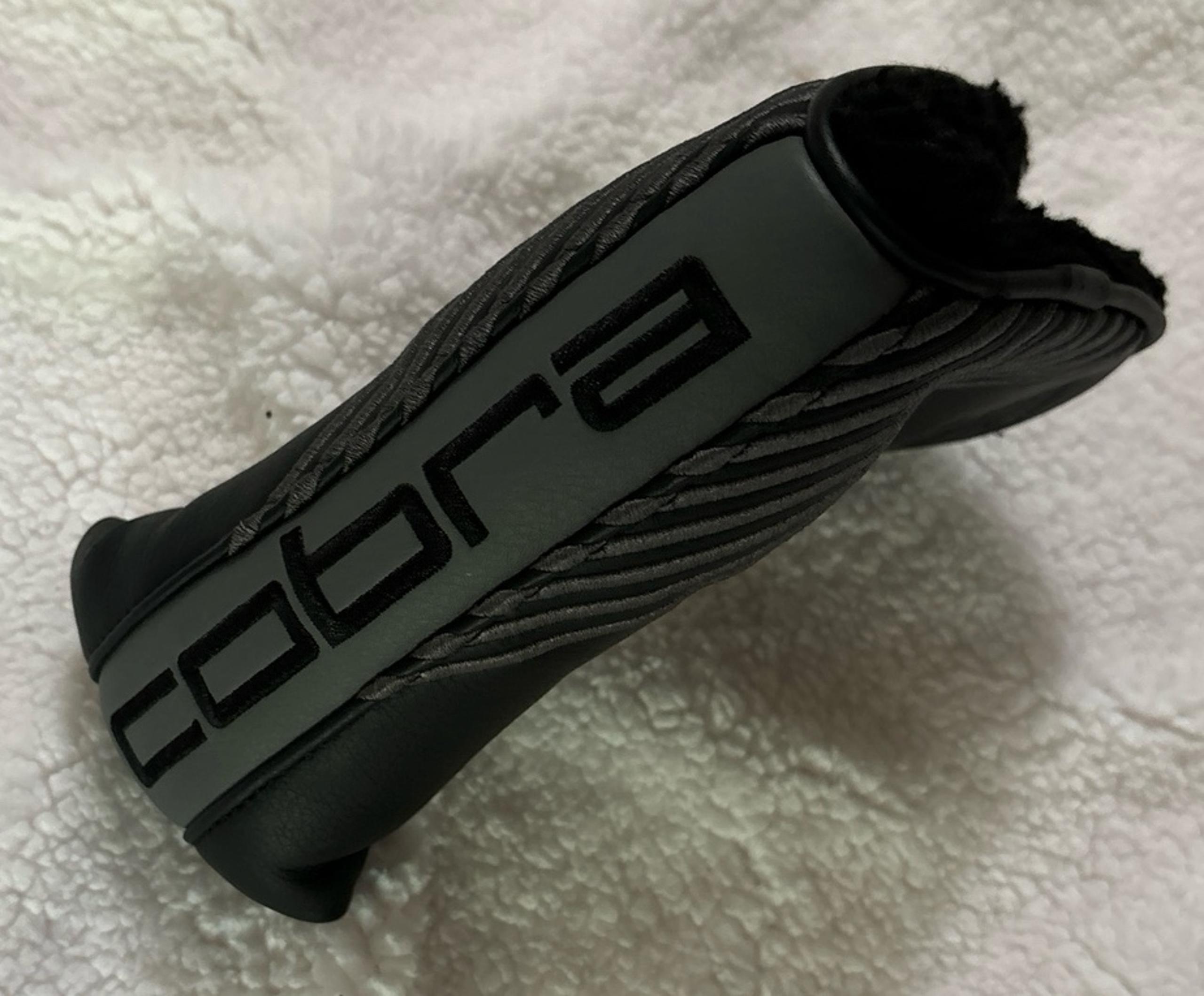 Cobra Blade Putter Cover - Embroidered Black Gray