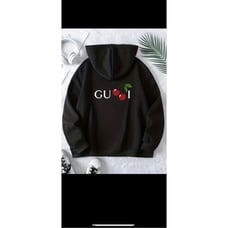 NWT Black zip up hoodie with cherries on the back. Super cute.Xxl