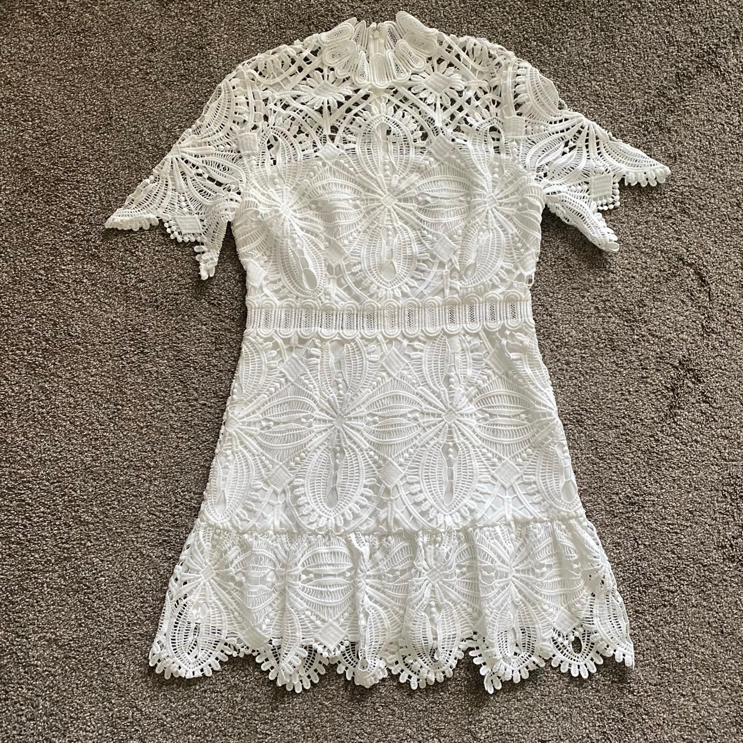 SAYLOR Quinlynn Dress NWT White Lace Women’s Large