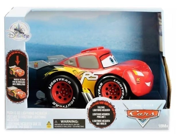 Disney Pixar Cars Push & Go Lightning McQueen Car