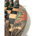Vintage Chess Set-Incan/Mayan/Aztec vs Conquistadors-Clay & 11” Round Wood Box.