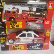 New Bright bump and go vehicles